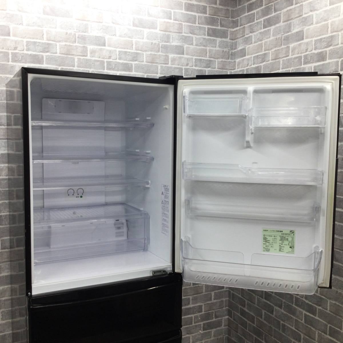 アクア 冷蔵庫 4ドア 355L 右開き AQR-361F(K)-1 2017年製 | リユース