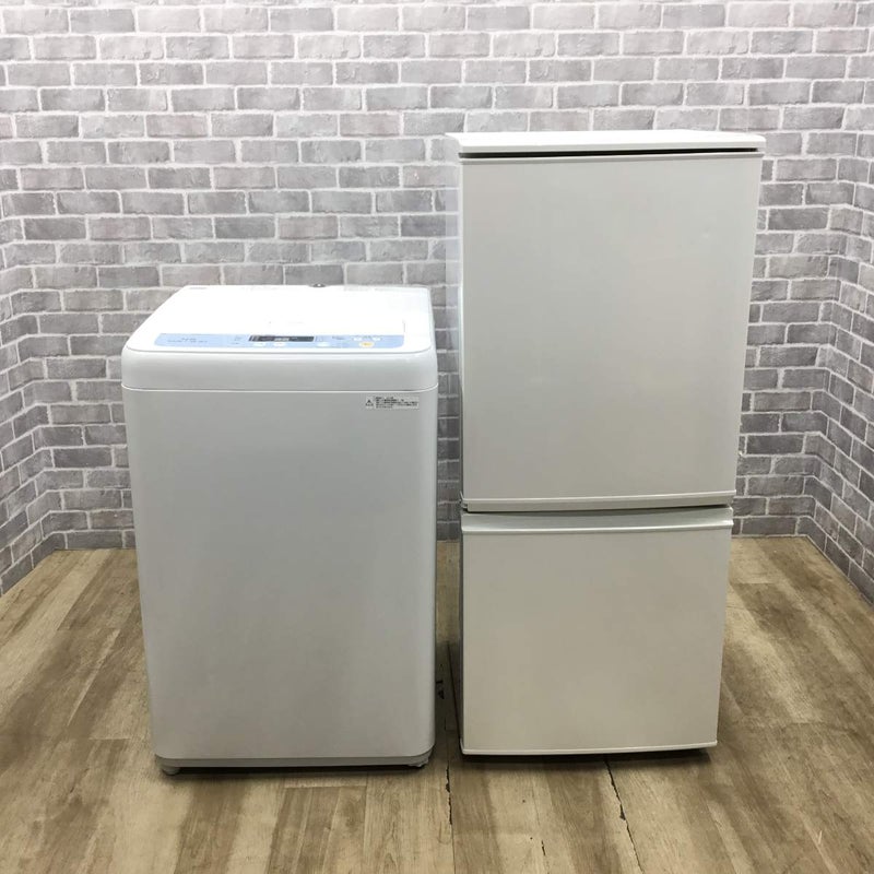 家電2点セット シャープ 冷蔵庫 137L パナソニック 洗濯機 4.5kg 