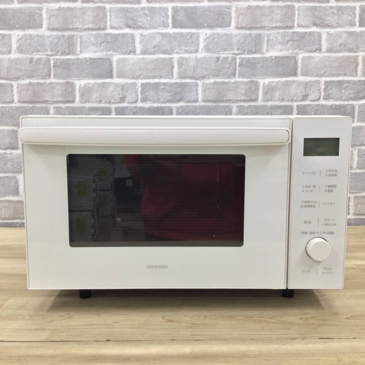 アイリスオーヤマ オーブンレンジ 500W 18L MO-F1809-CW 2021年製