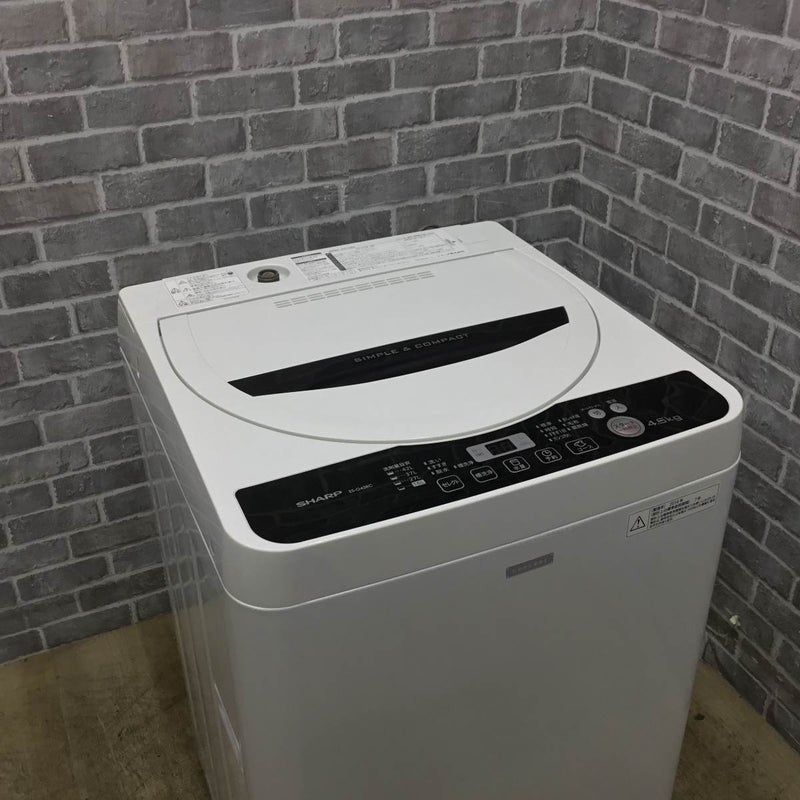 シャープ 全自動洗濯機 4.5kg ES-G45RC-W 2016年製 | リユース家電Happy