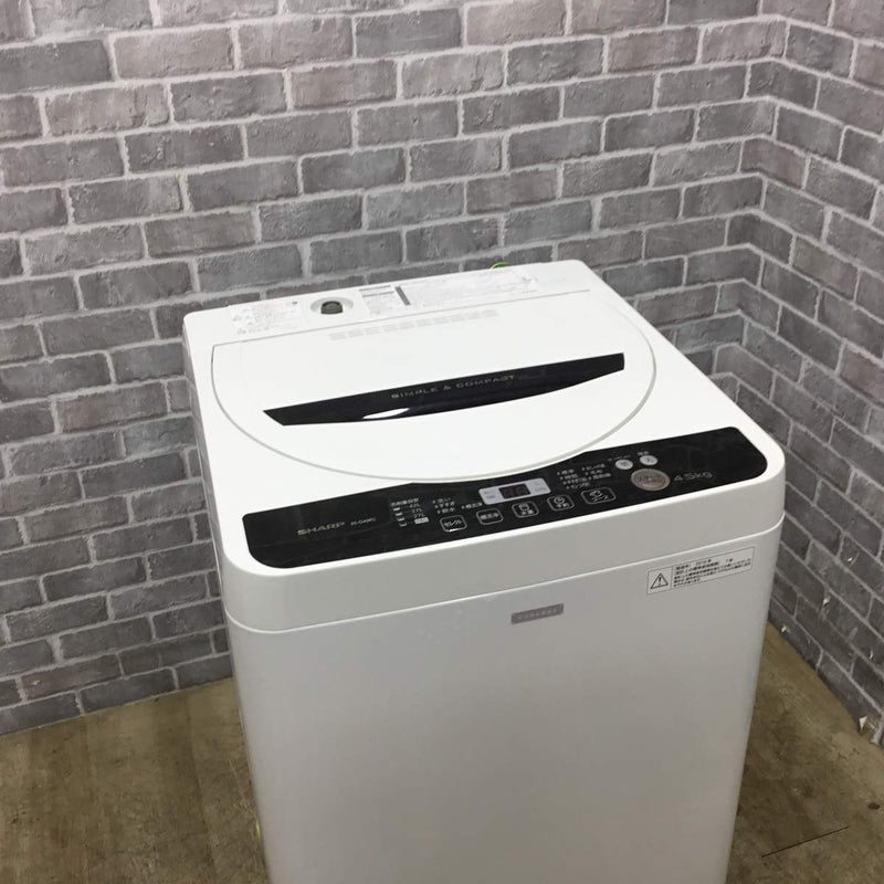 シャープ 全自動洗濯機 4.5kg ES-G45RC-W 2016年製 | リユース家電Happy