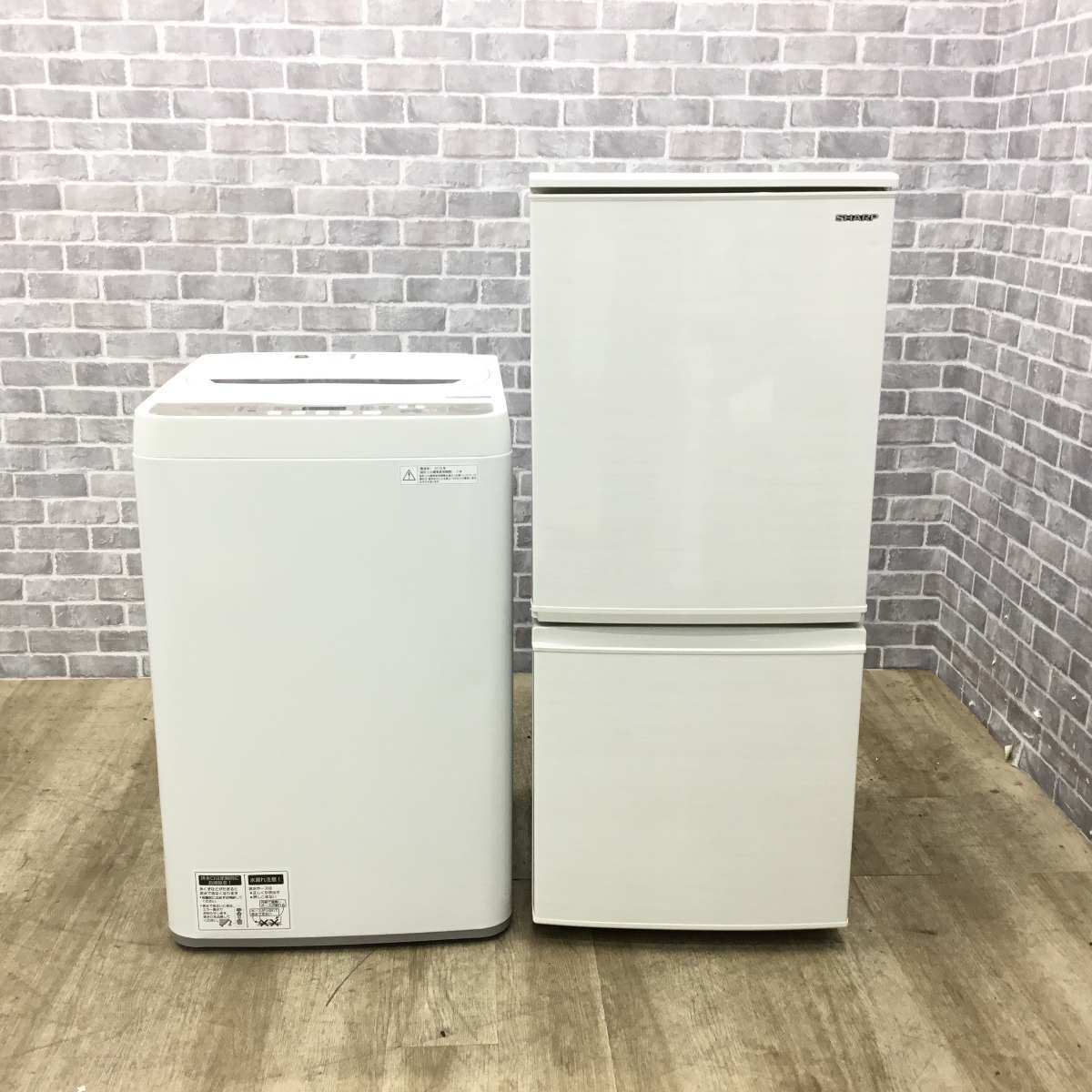 SHARP/2019年製/冷蔵庫/137L/洗濯機/4.5kg 家電2点セット シャープ 冷蔵庫 137L シャープ 洗濯機 4.5kg