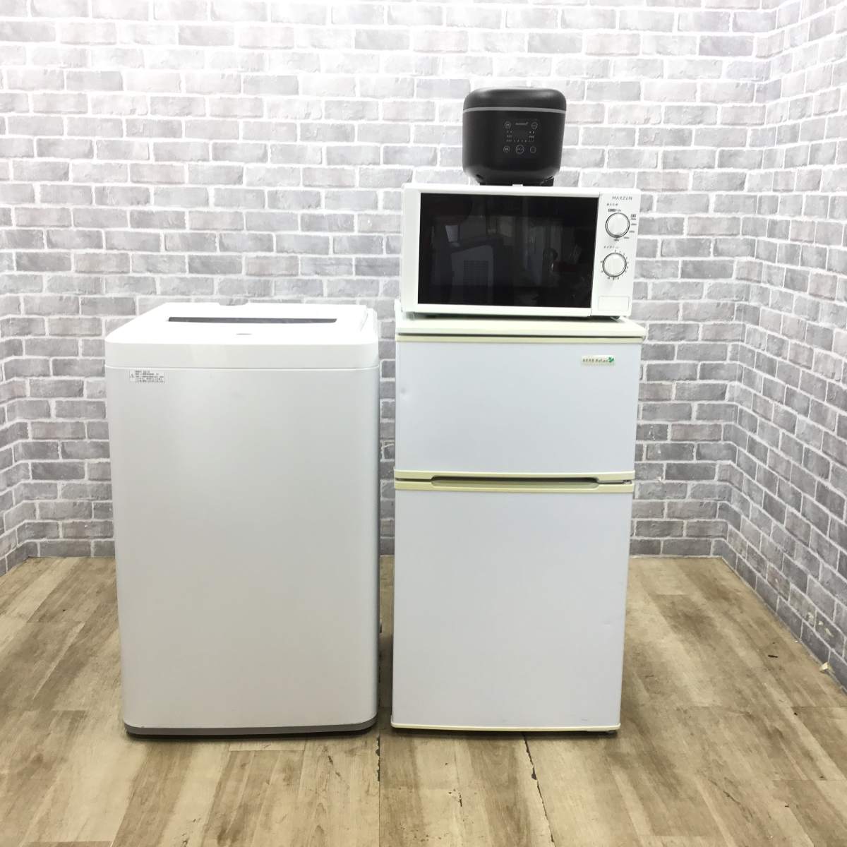 コスパ重視の方に家電4点セット ヤマダ電機 冷蔵庫 90L マクスゼン