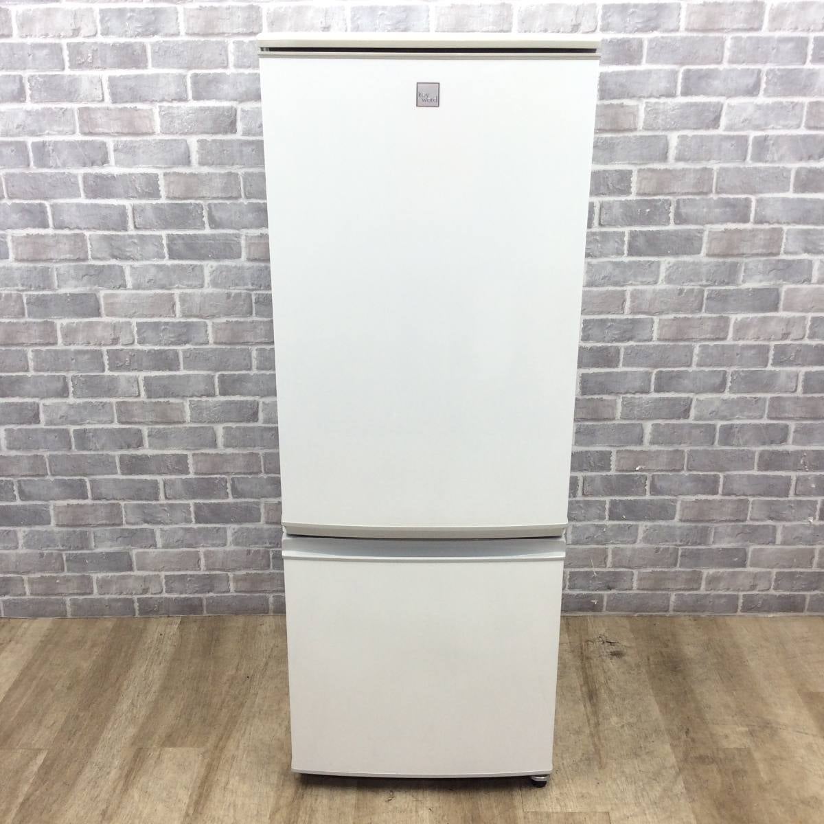 シャープ 冷蔵庫 2ドア 167L どっちもドア SJ-17E6-KW 2019年製